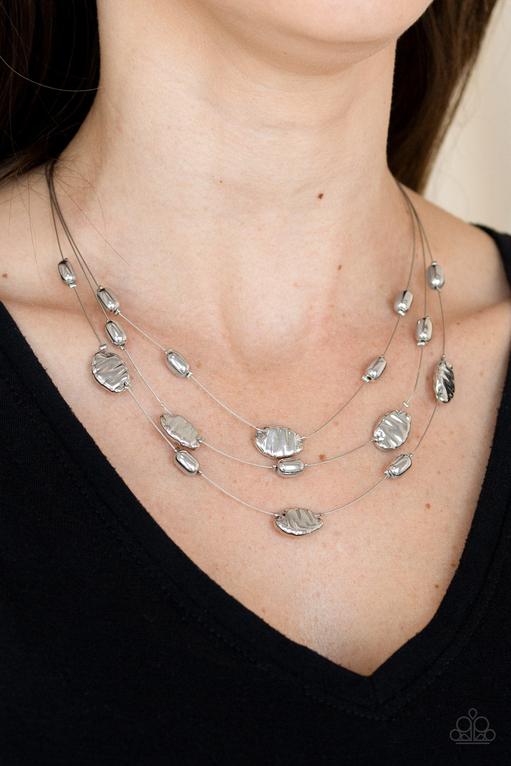 Paparazzi Top ZEN - Silver Necklace 