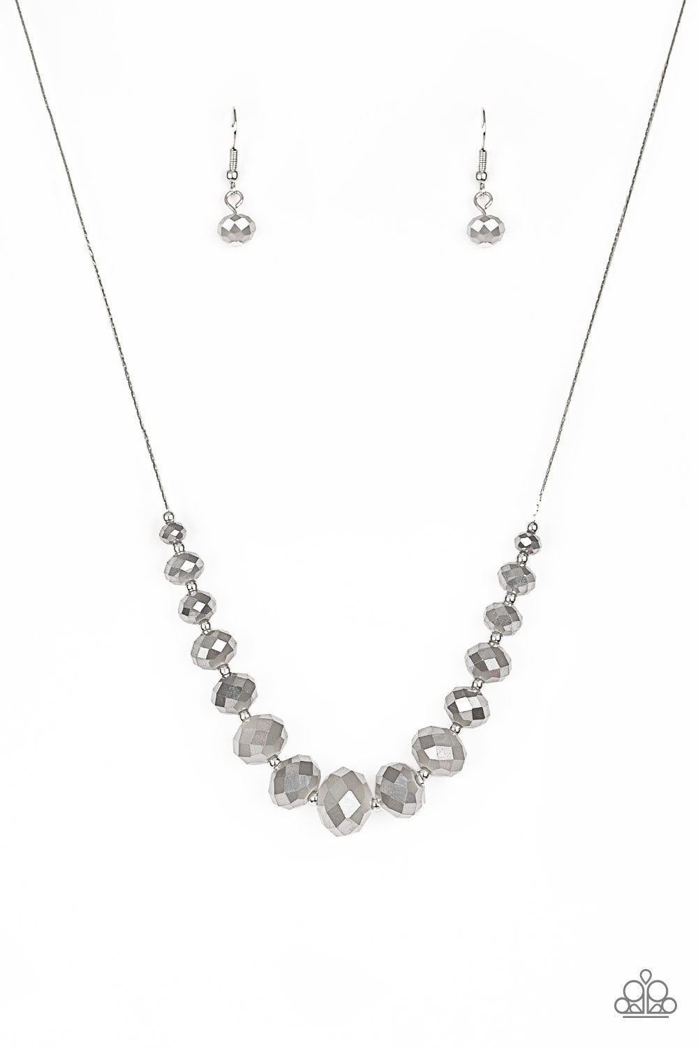 Paparazzi Crystal Carriages - Silver Necklace