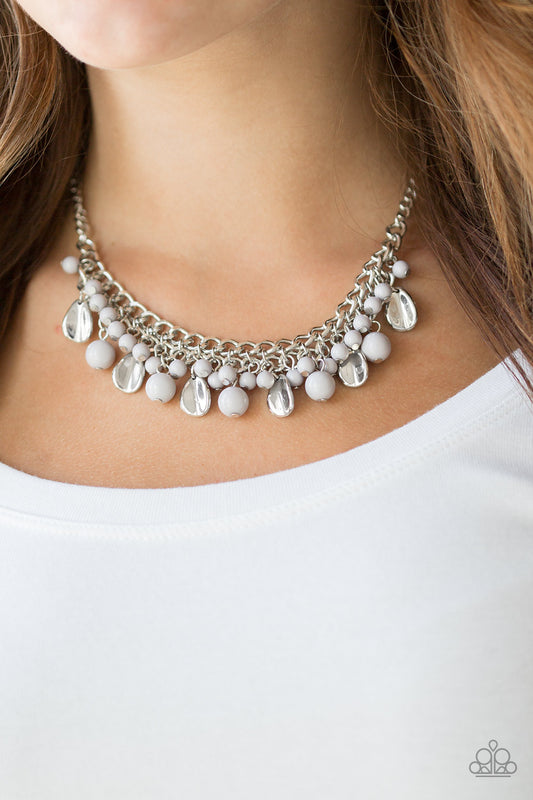 Paparazzi Summer Showdown - Silver Necklace 