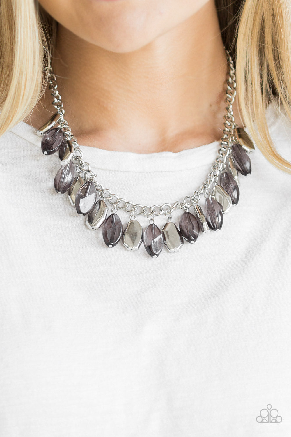 Fringe Fabulous - Silver Necklace 