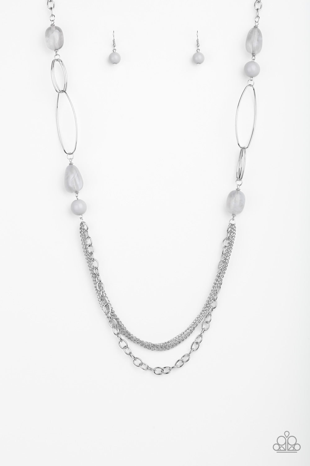 Paparazzi Pleasant Promenade - Silver Necklace