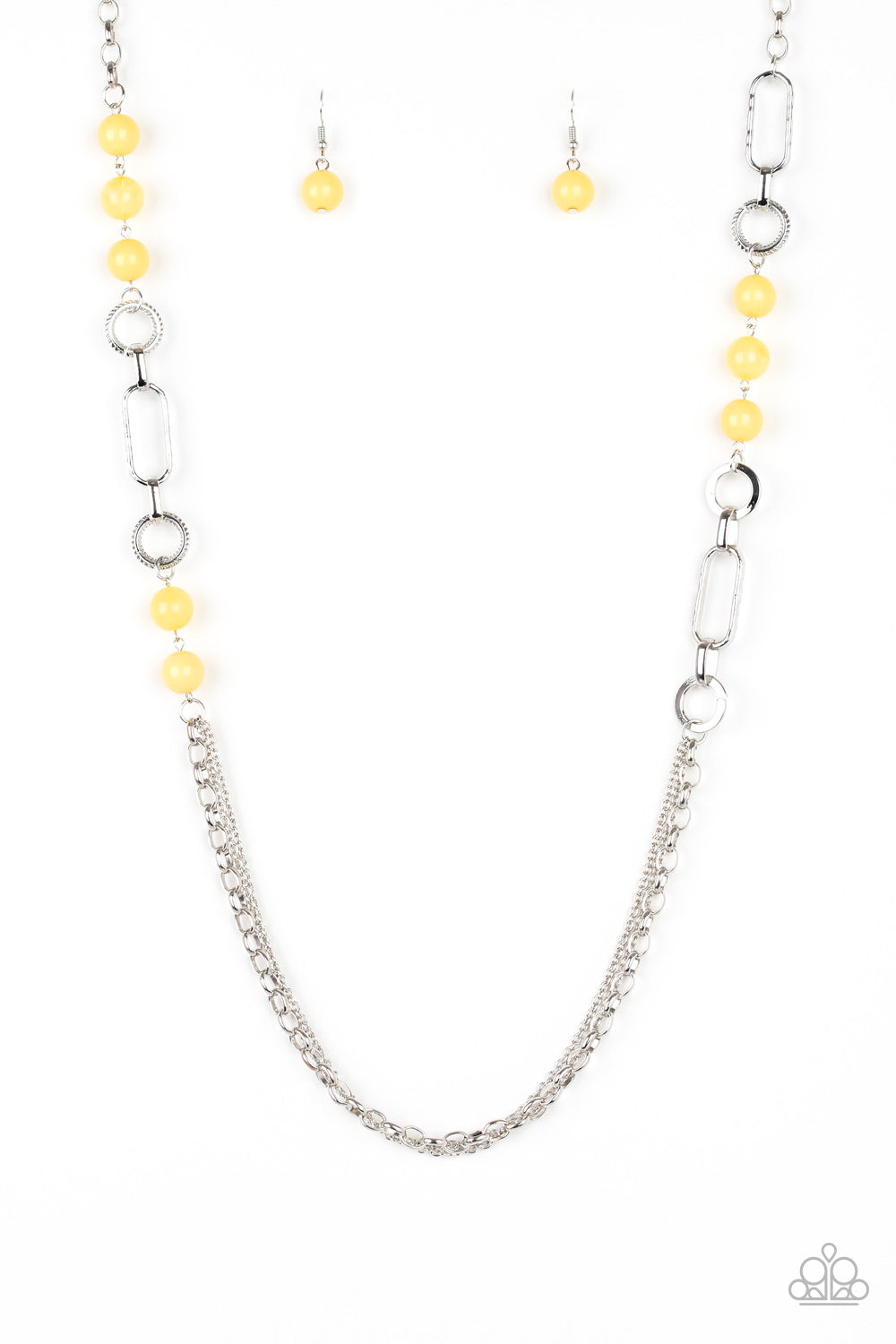 Paparazzi CACHE Me Out - Yellow Necklace 