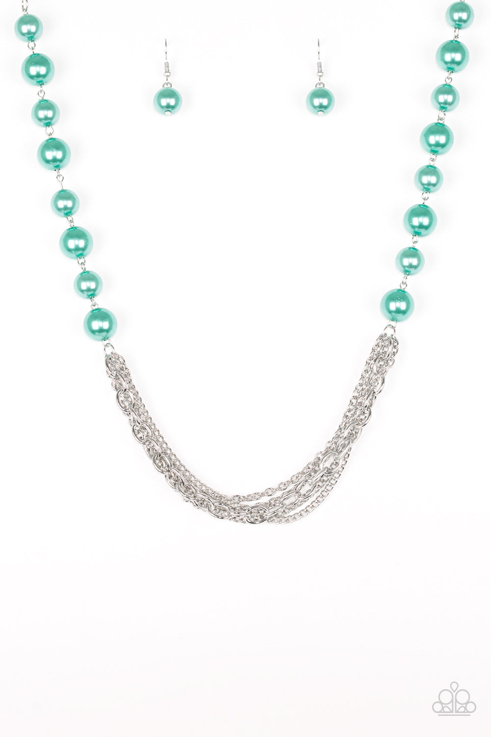 Paparazzi Runaway Bridesmaid - Green Necklace