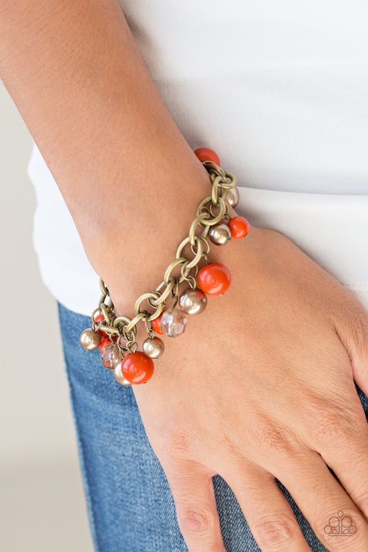 Grit and Glamour - Orange Bracelet