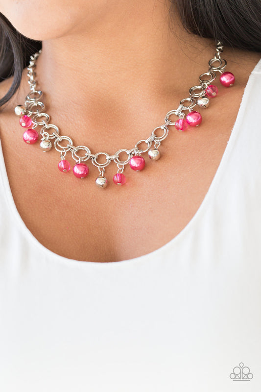 Paparazzi Fiercely Fancy - Pink Necklace 