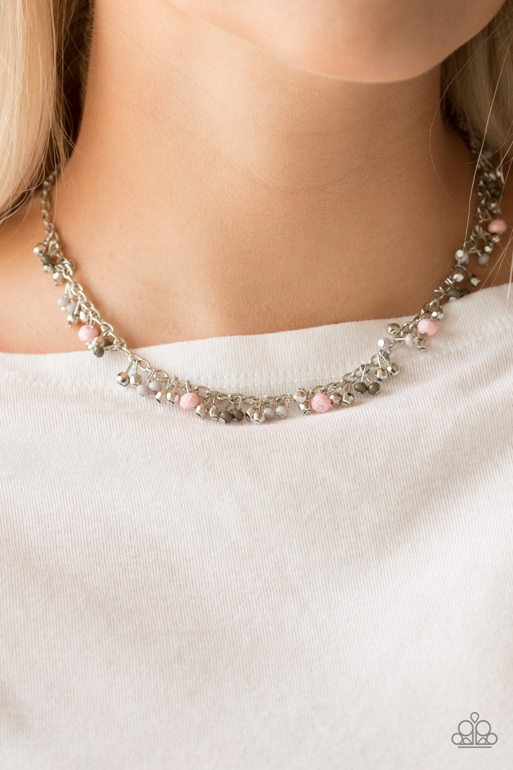 Sailing The Seven Seas - Pink Necklace