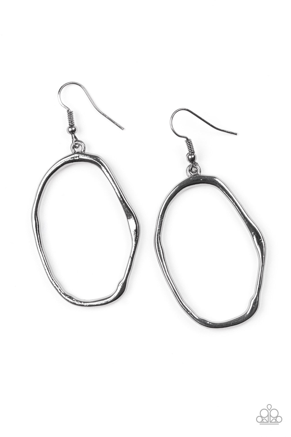 Eco Chic - Black Earrings 