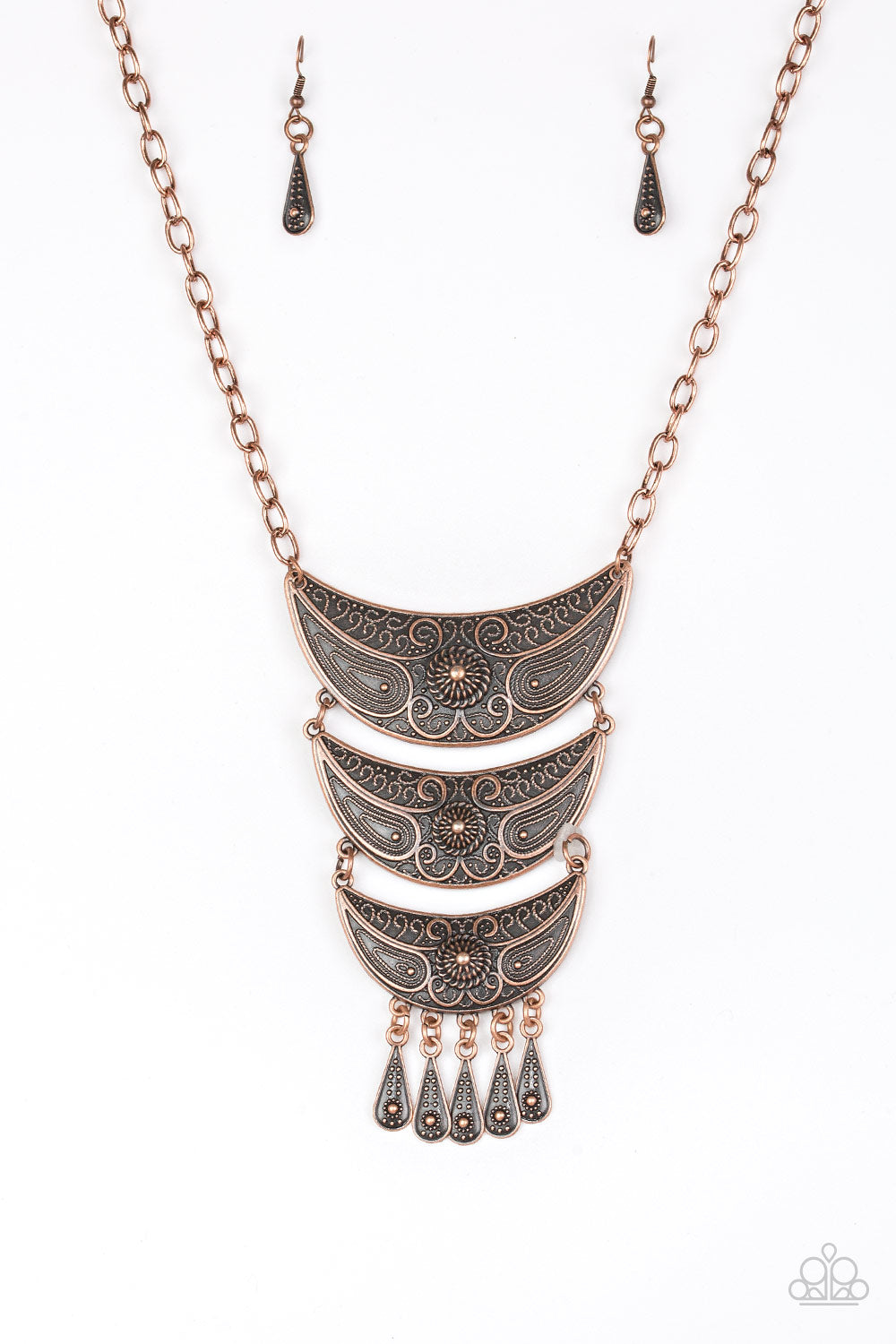 Paparazzi Go STEER-Crazy - Copper Necklace 