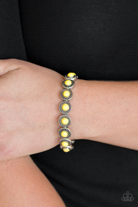 Paparazzi Globetrotter Goals - Yellow Bracelet 