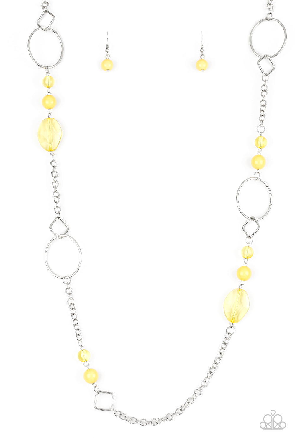 Paparazzi Very Visionary - Yellow Necklace 