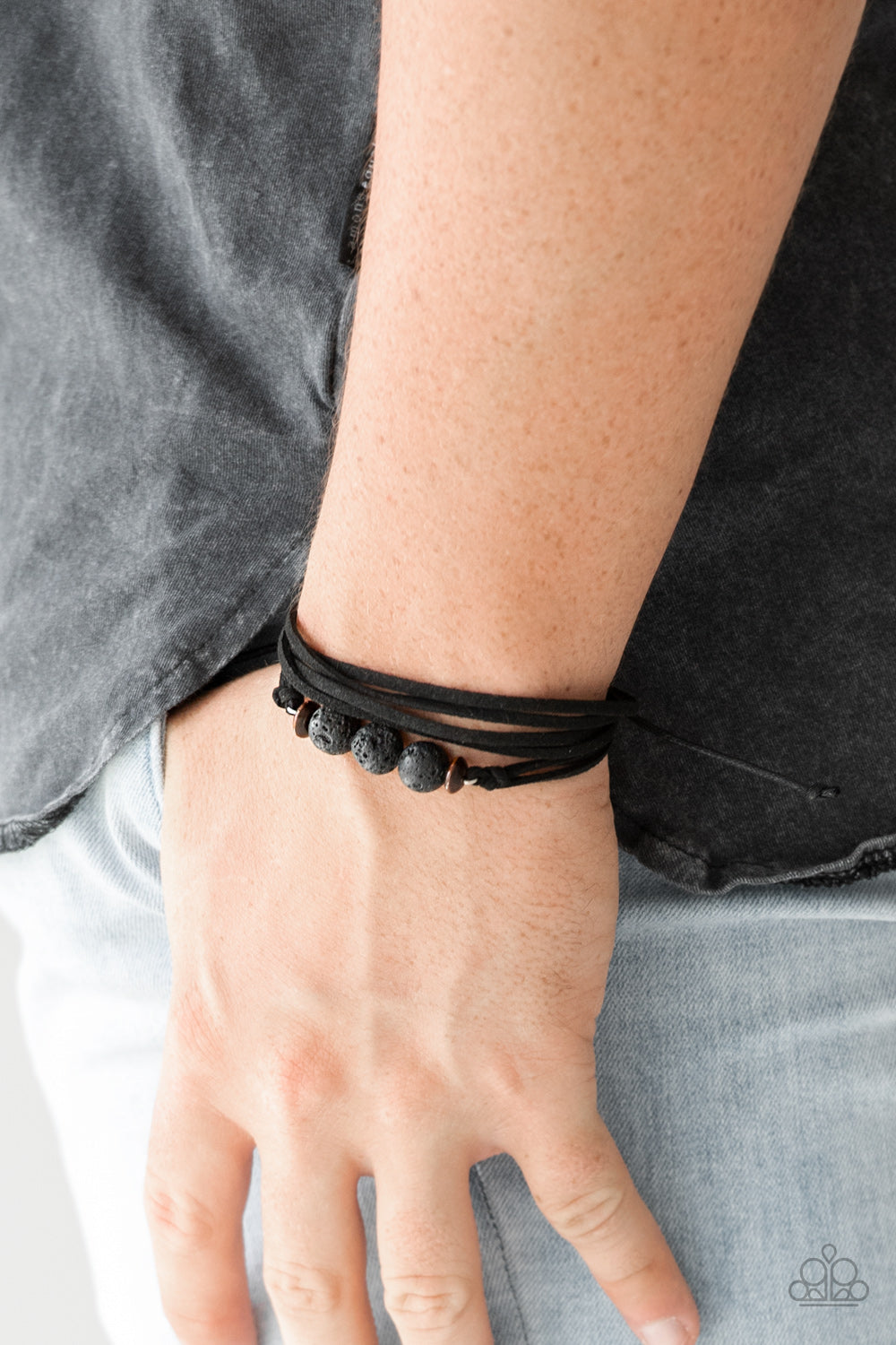 Paparazzi Adventure Zone - Black Urban Bracelet