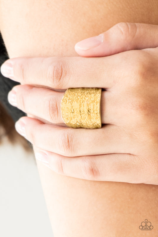 Paparazzi Paleo Patterns - Gold Ring 
