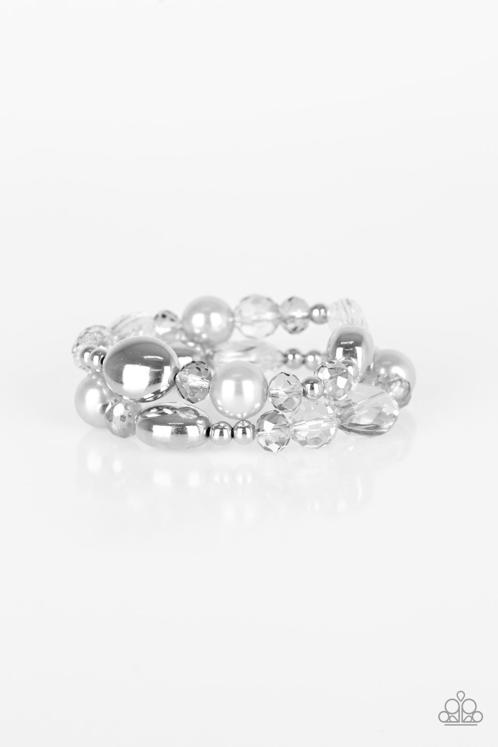 Paparazzi Downtown Dazzle - Silver Bracelet 