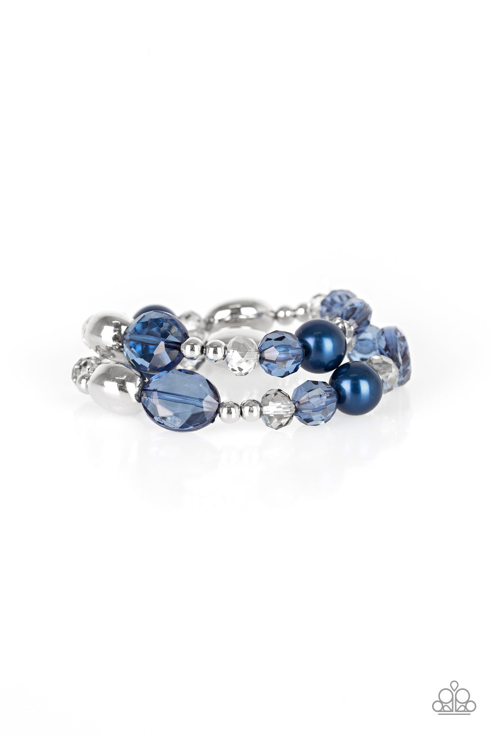 Paparazzi Downtown Dazzle - Blue Bracelet 