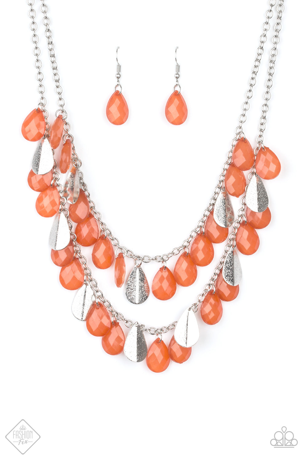 Paparazzi Life of the FIESTA - Orange Necklace 