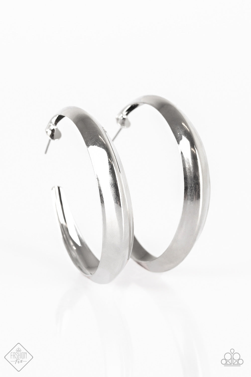 Lets Get Ready To Rumble! - Silver Hoop Earrings