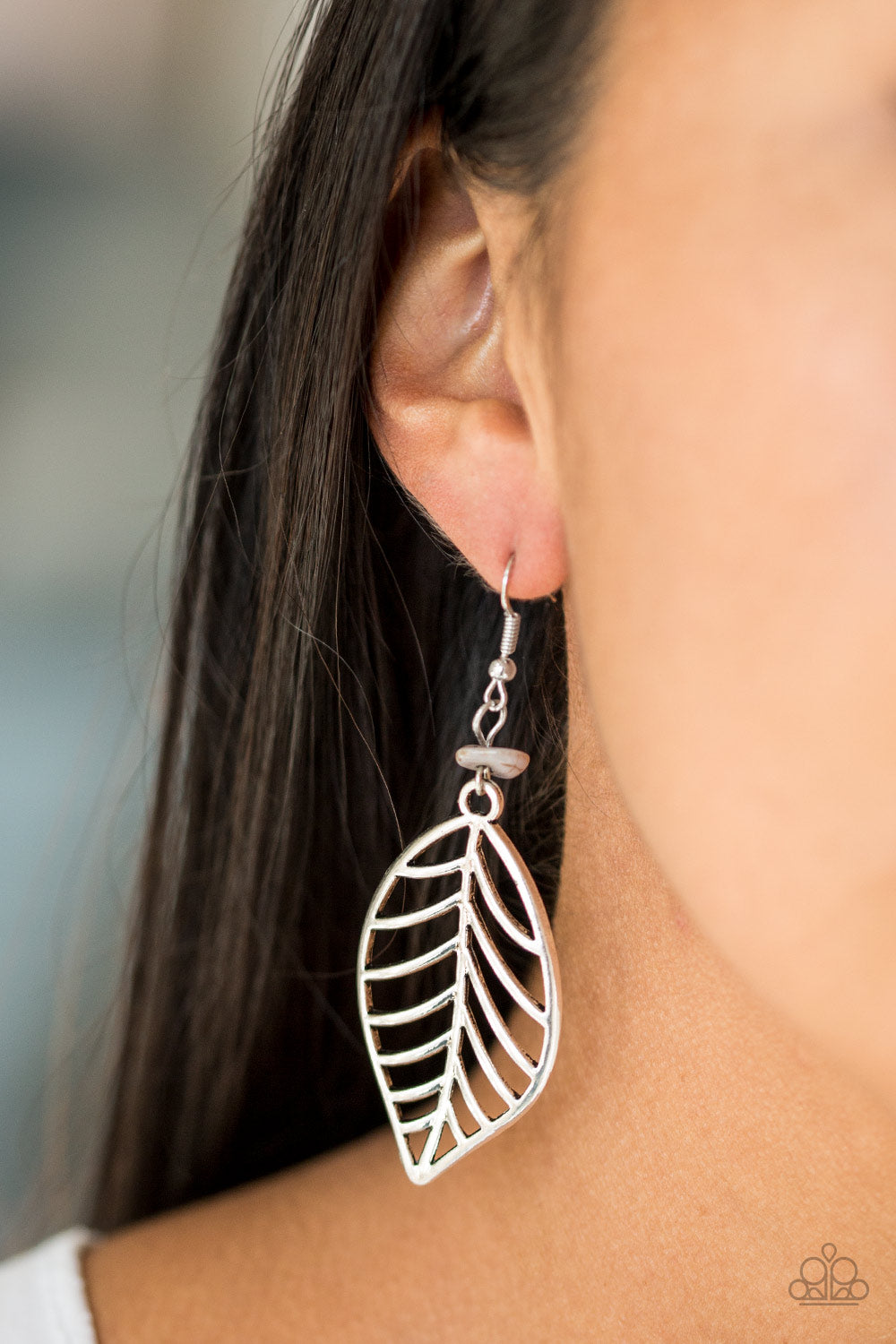 Paparazzi BOUGH Out - Silver Earrings 