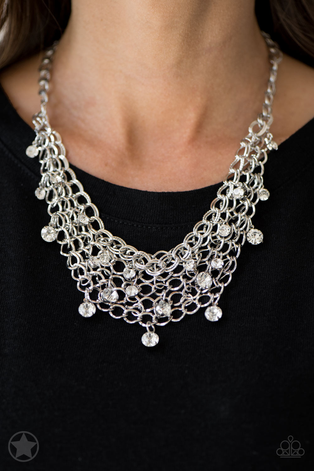 Paparazzi Fishing For Compliments - Silver Necklace - Kingdom Bling Showroom