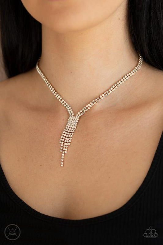 Paparazzi Double The Diva - Gold Choker