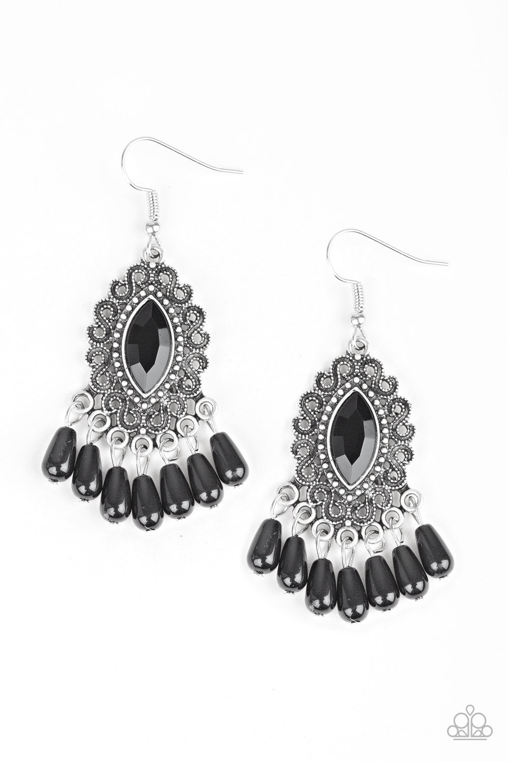 Private Villa - Black Earrings