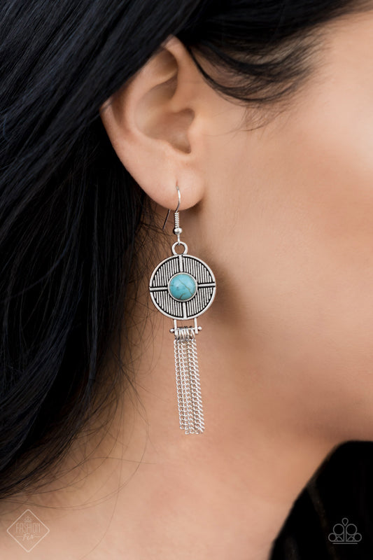 Paparazzi Desert Voyage - Blue Earrings 