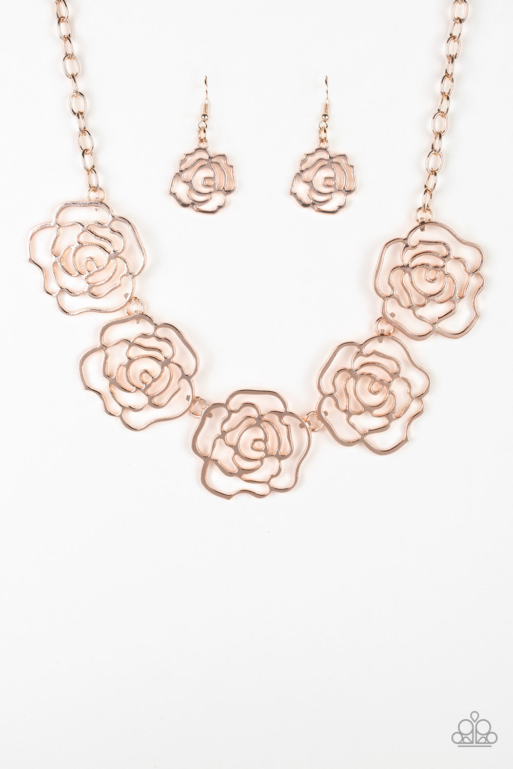 Paparazzi Budding Beauty - Rose Gold Necklace 