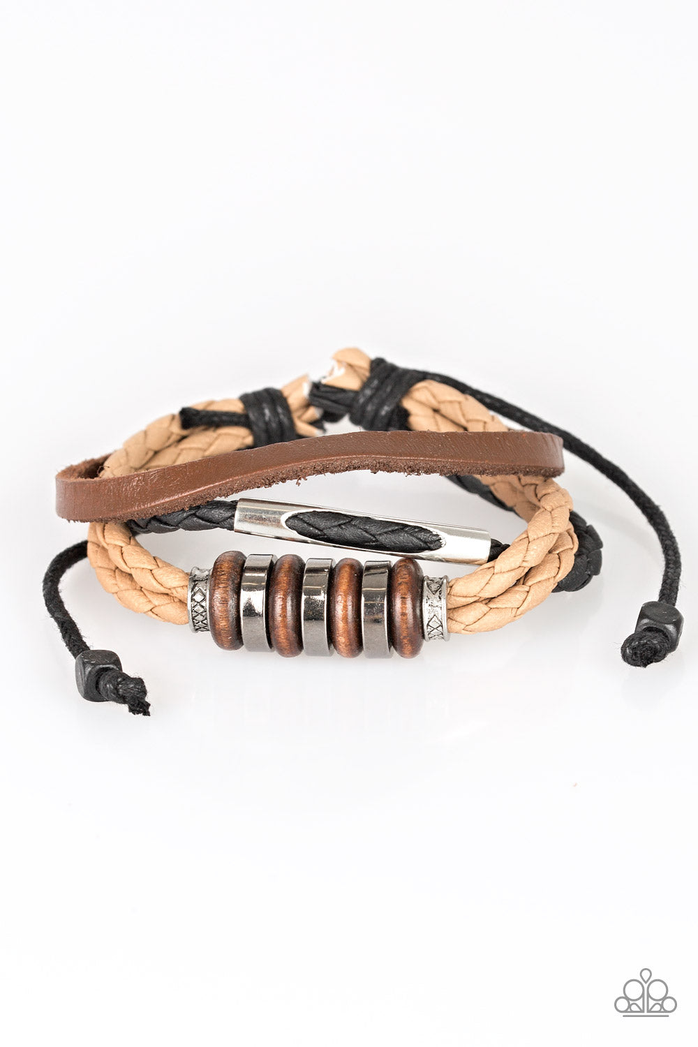 Paparazzi Sole Survivor - Brown Urban Bracelet