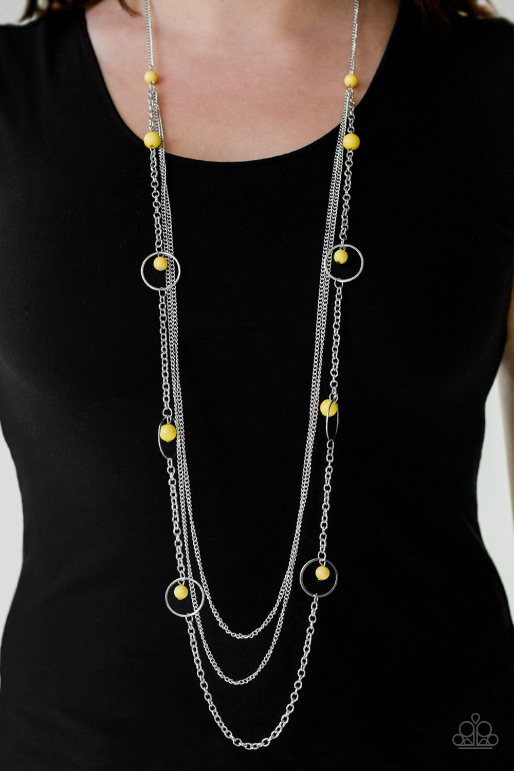 Paparazzi Collectively Carefree - Yellow Necklace 