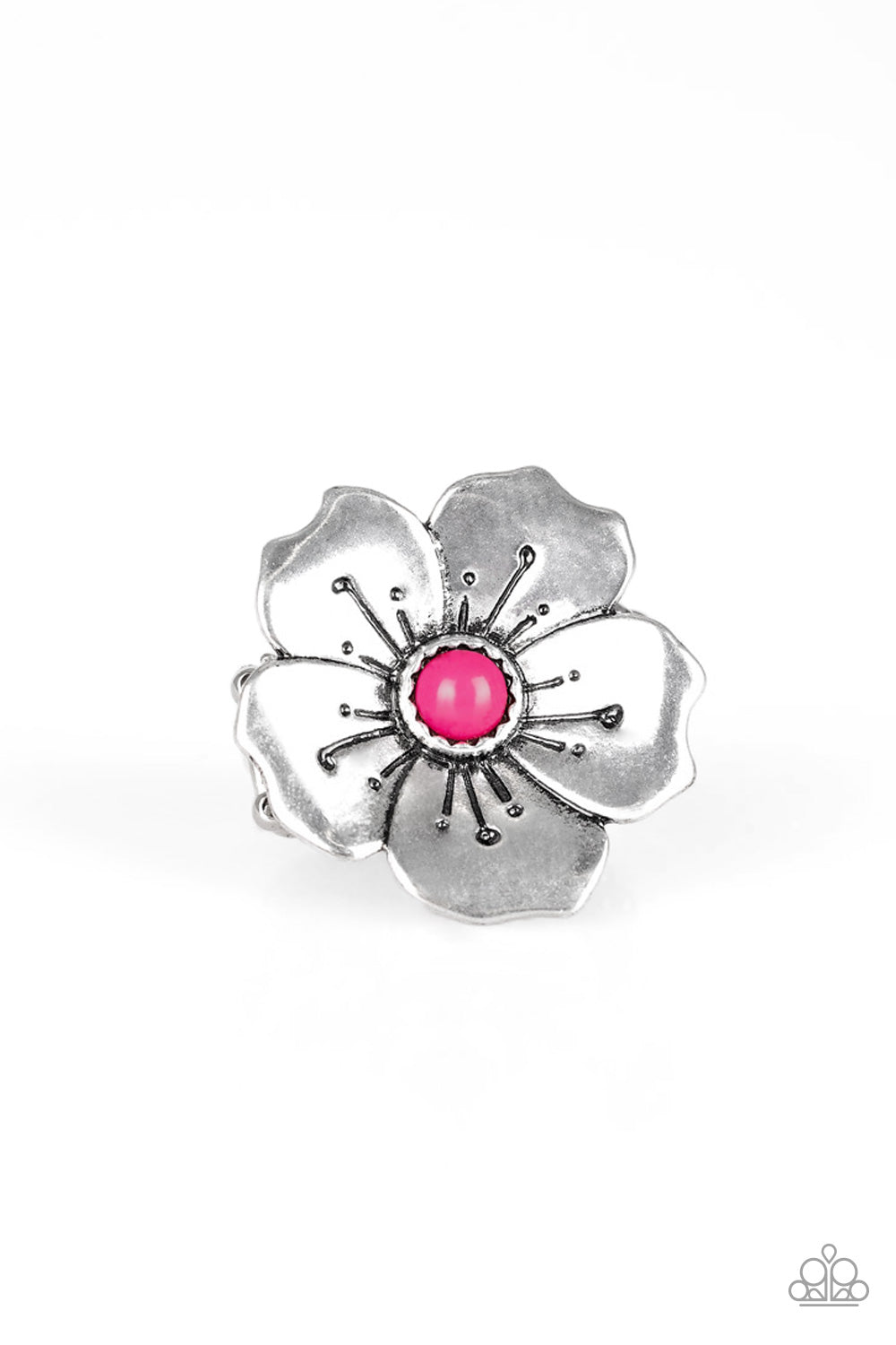 Paparazzi Boho Blossom - Pink Ring 