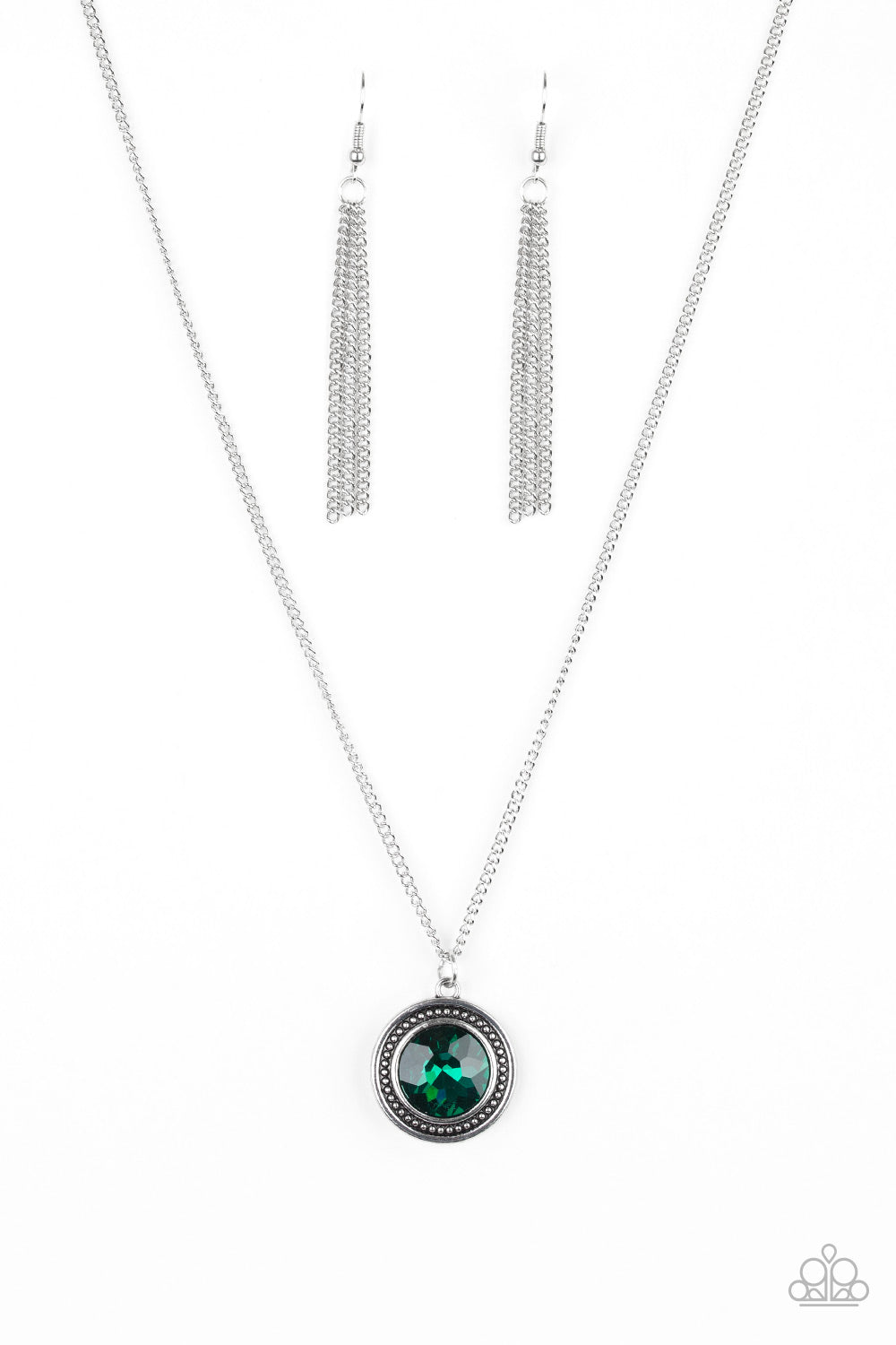 Paparazzi Mega Money - Green Necklace