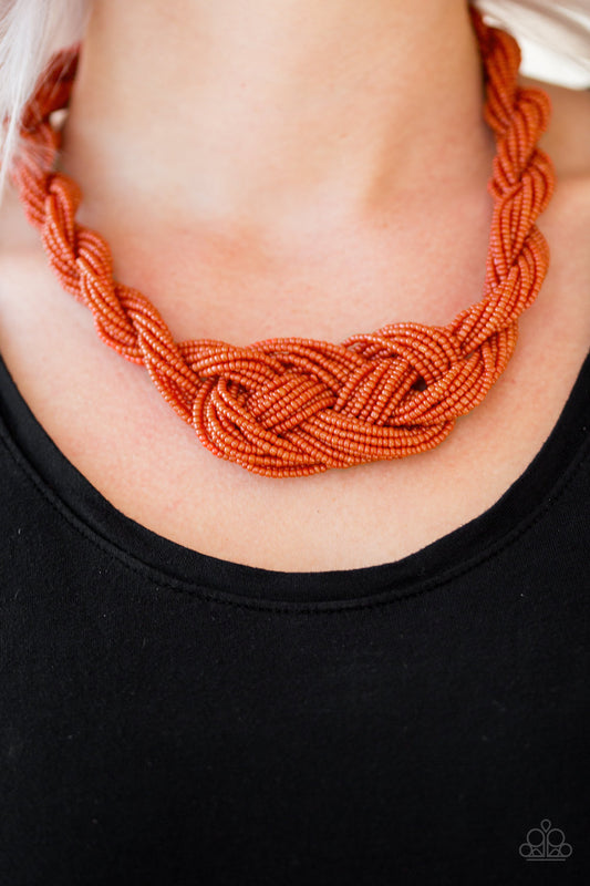 A Standing Ovation - Orange Necklace 