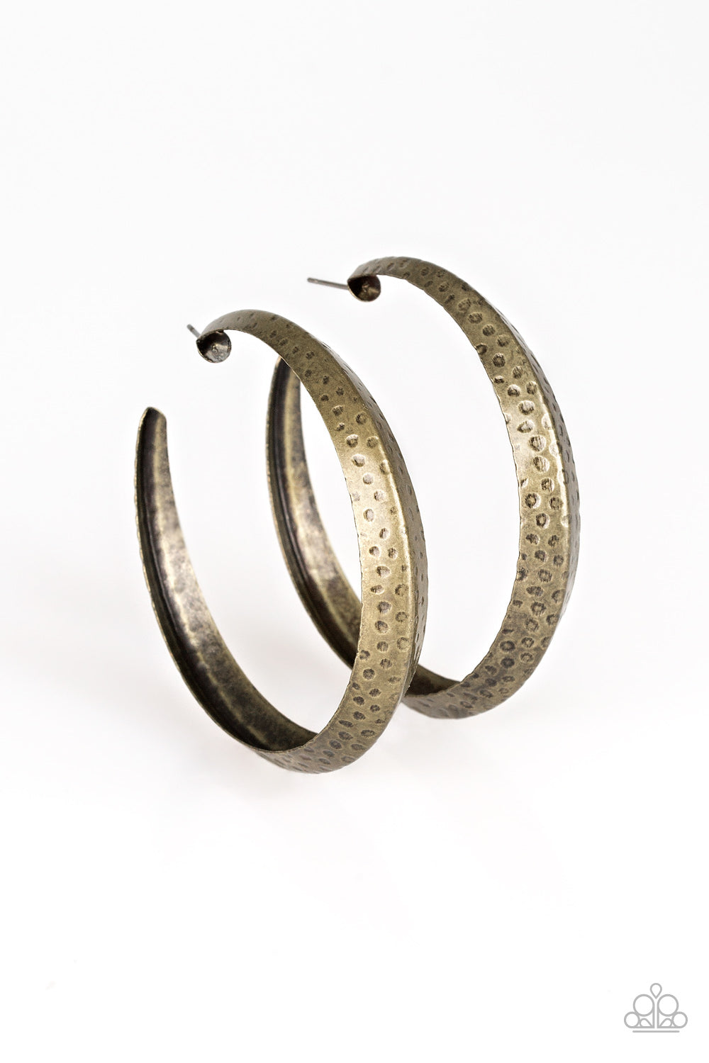 Jungle To Jungle - Brass Hoop Earrings