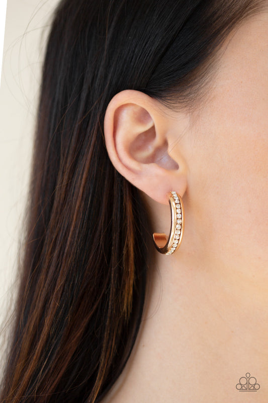 5th Avenue Fashionista - Gold Hoop Earrings
