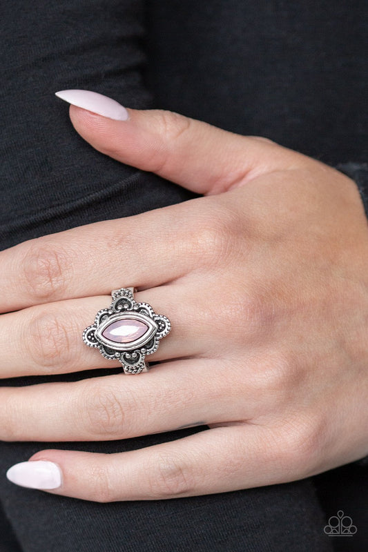 Paparazzi Glass Half-COLORFUL - Pink Ring