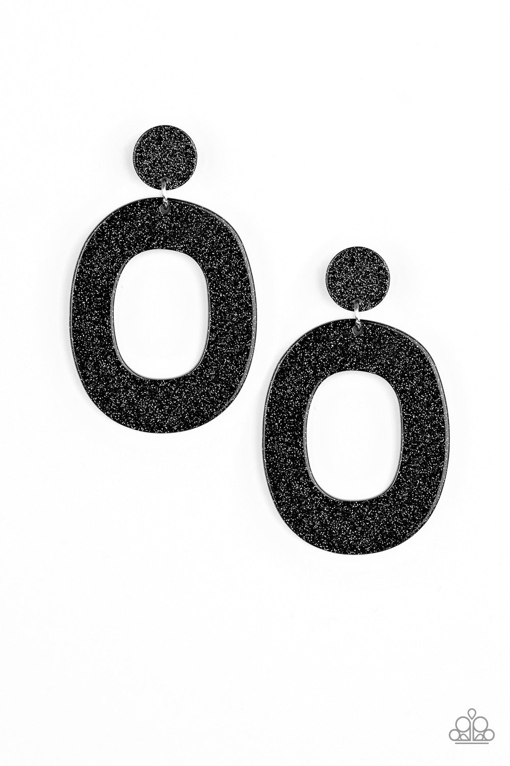 Miami Boulevard - Black Post Earrings