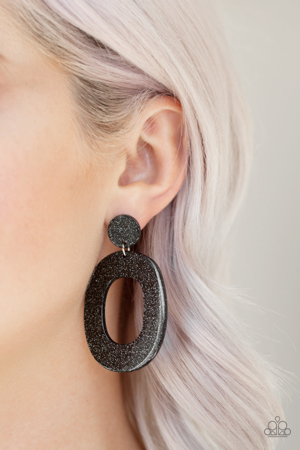 Miami Boulevard - Black Post Earrings