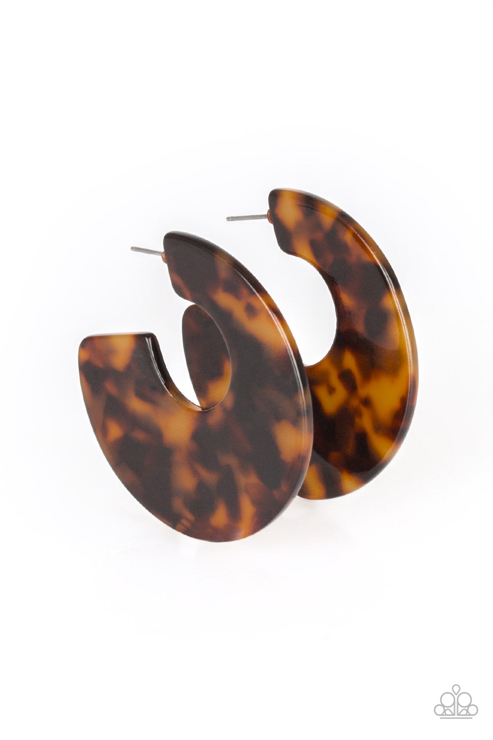 Tropically Torrid - Brown Earring