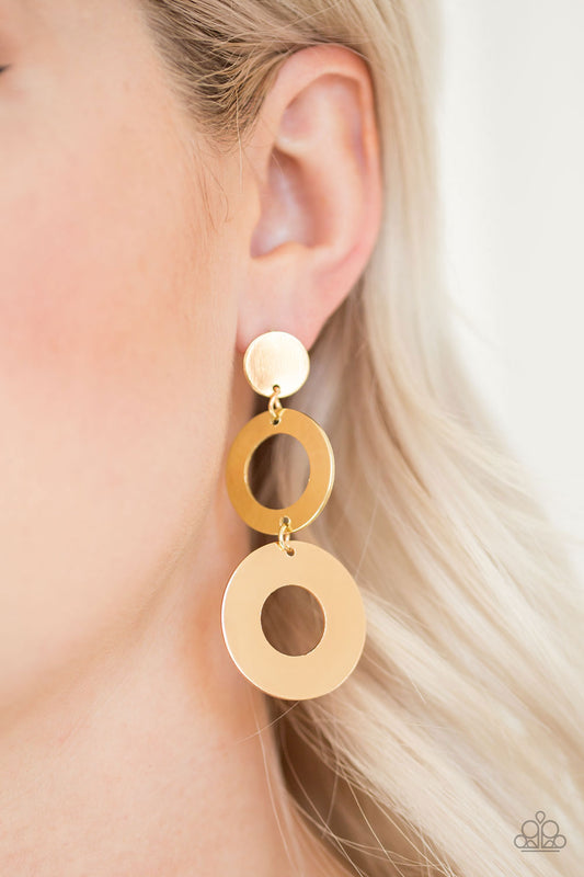 Pop Idol - Gold Post Earrings