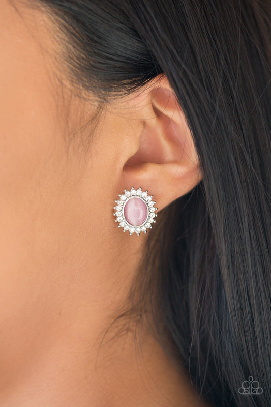 Hey There, Gorgeous - Pink Post Earrings