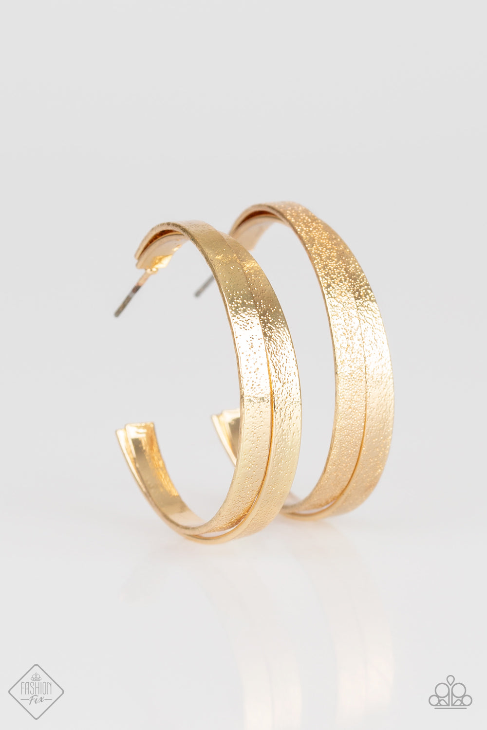 Paparazzi High-Class Shine - Gold Hoop Earrings 