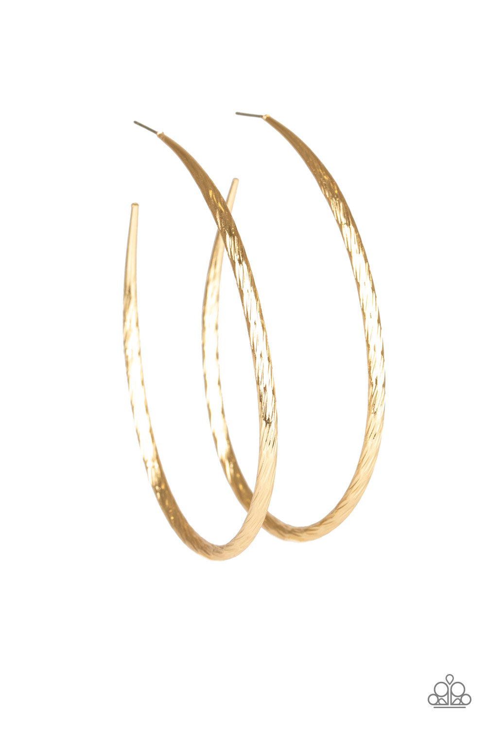 Paparazzi Fleek All Week - Gold Hoop Earrings 