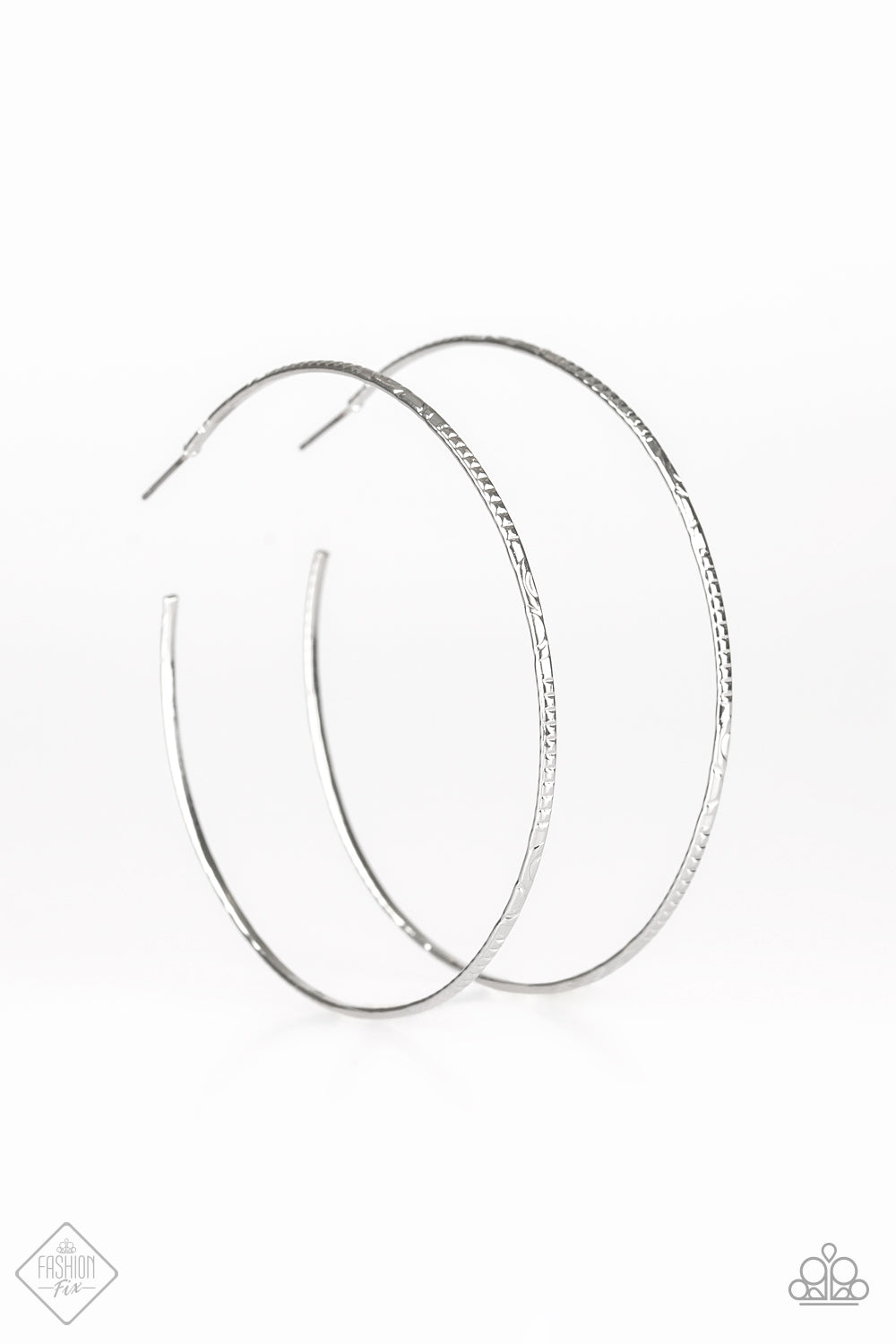 Sleek Fleek - Silver Hoop Earrings