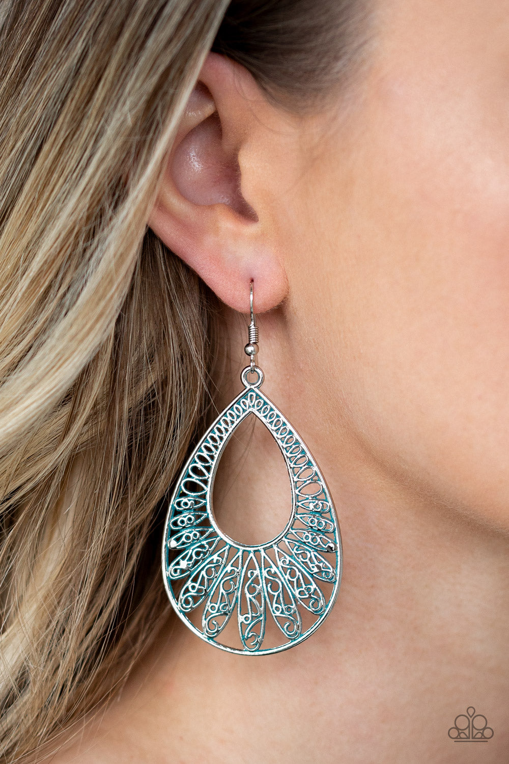 Flamingo Flamenco - Blue Earrings 