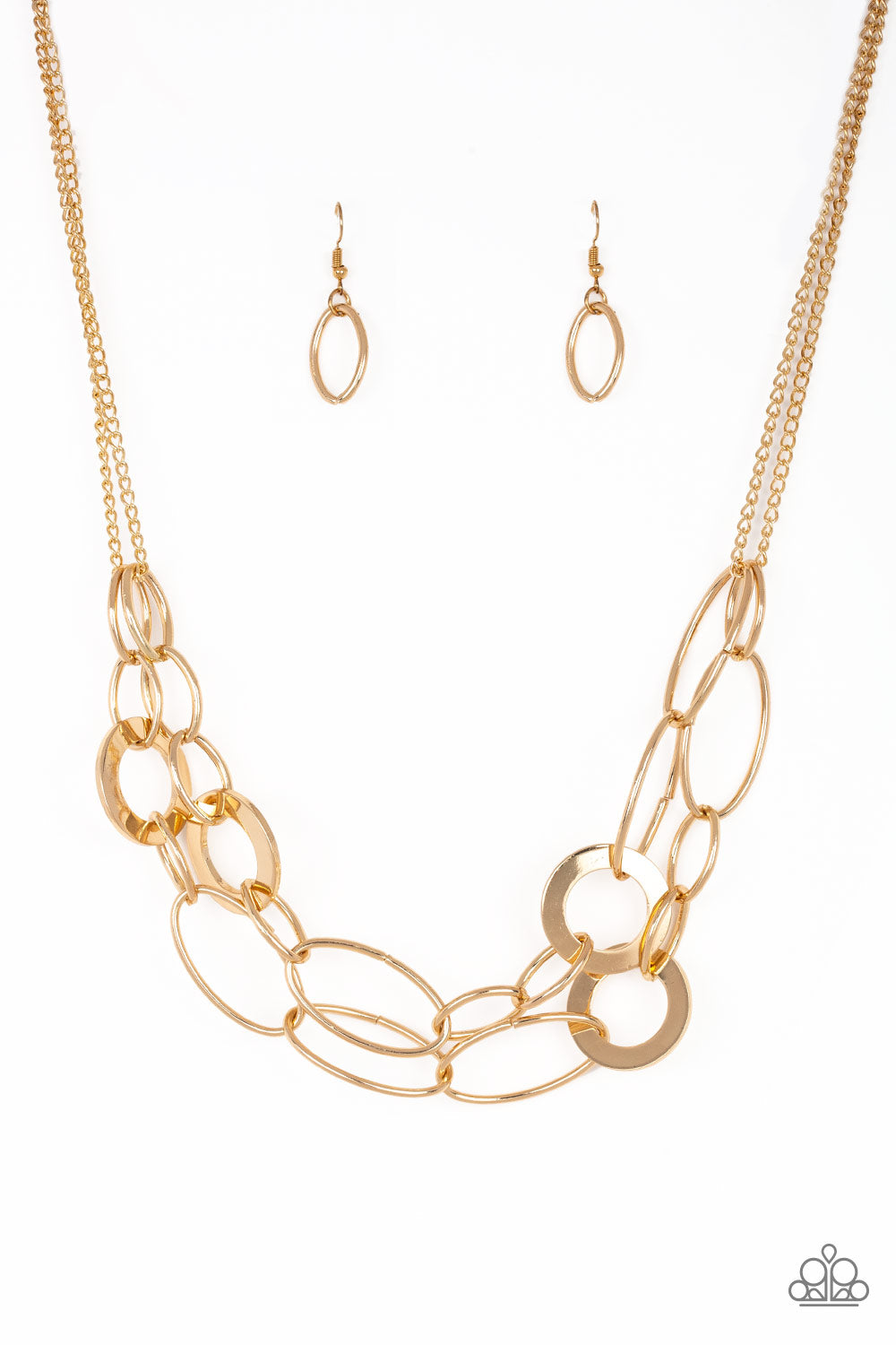 Paparazzi Metallic Maverick - Gold Necklace 