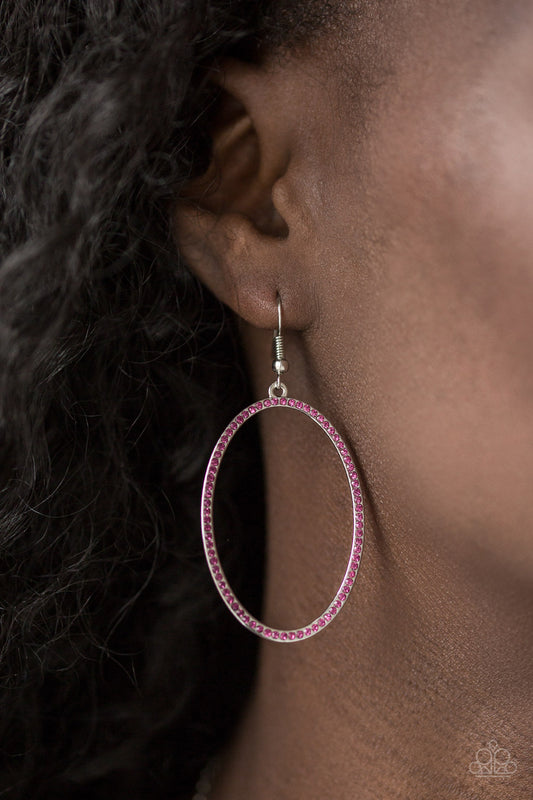 Paparazzi Dazzle On Demand - Pink Earrings 