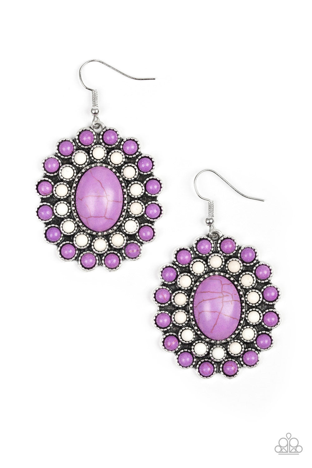 Paparazzi Stone Solstice - Purple Earrings 
