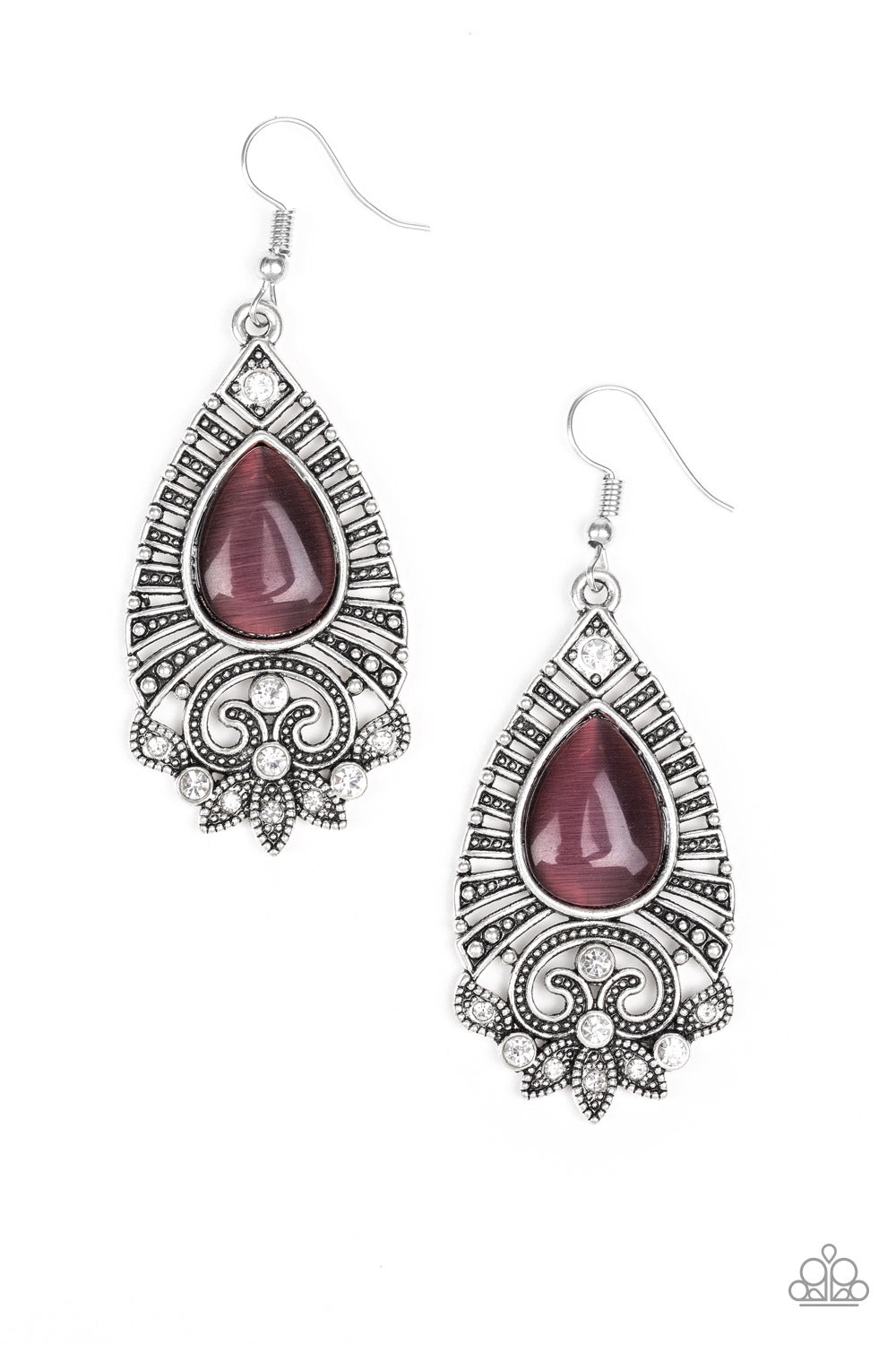 Majestically Malibu - Purple Earrings 