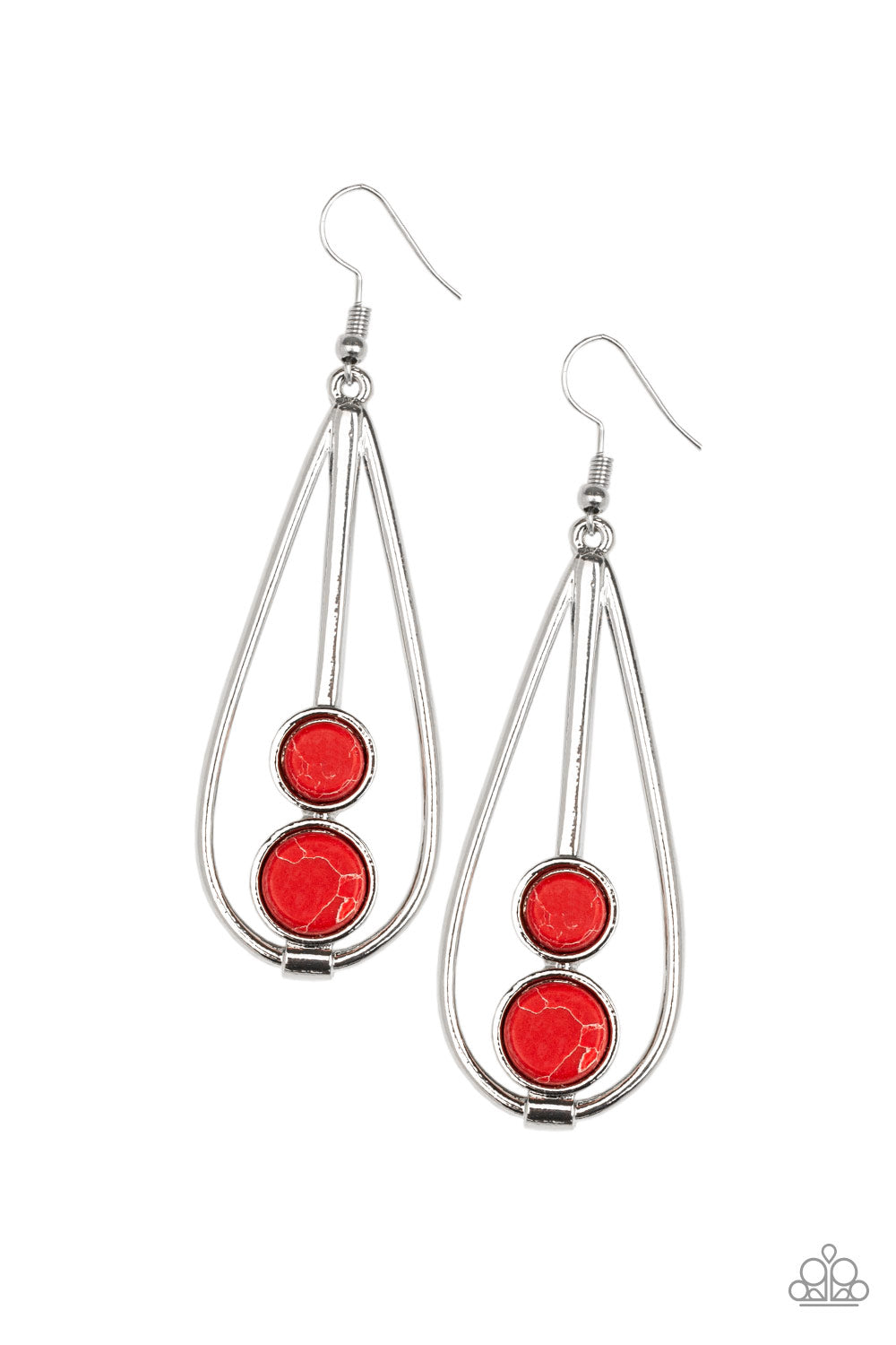 Natural Nova - Red Earrings