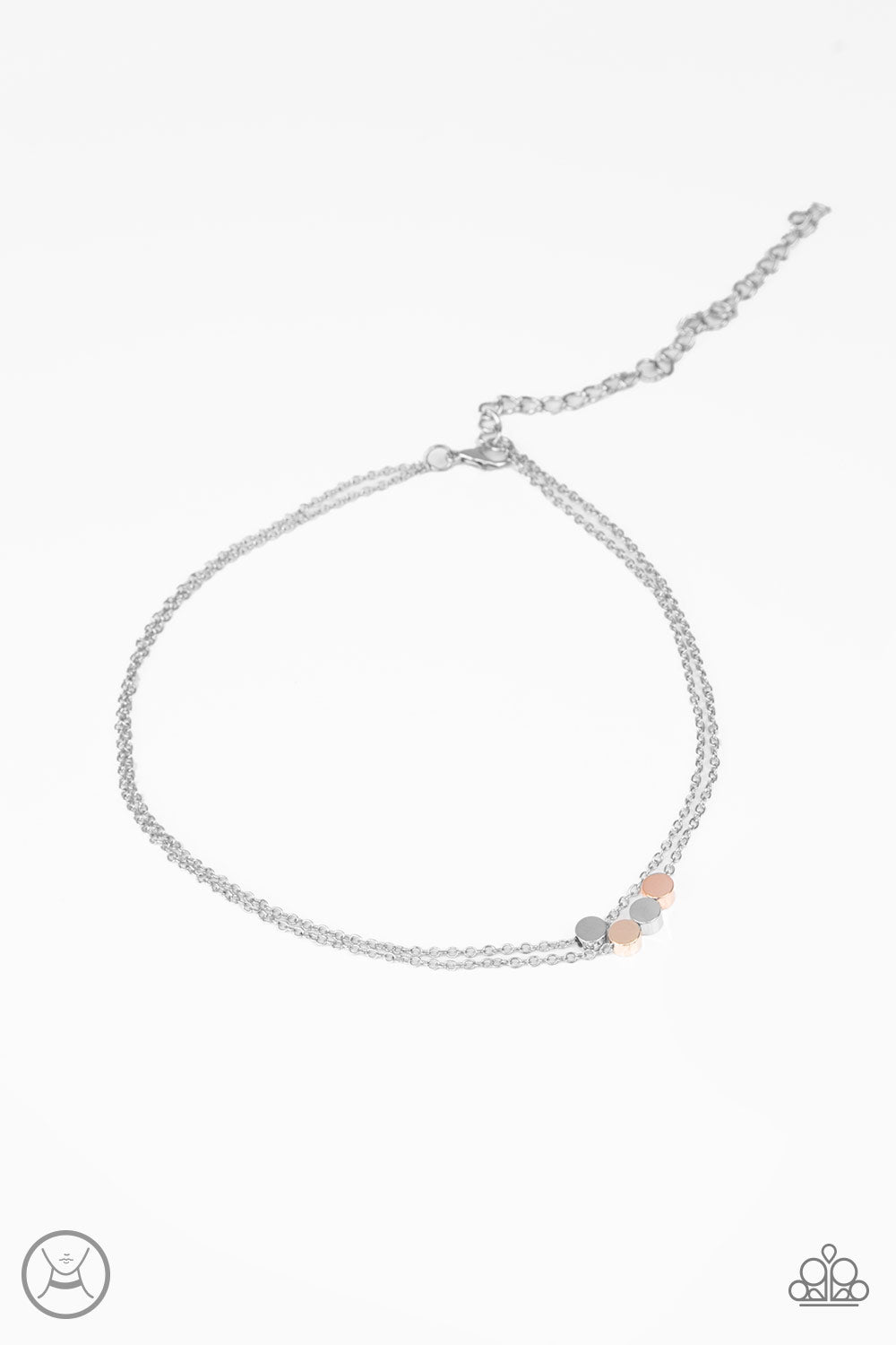 Paparazzi Mini Minimalist - Silver Choker Necklace 