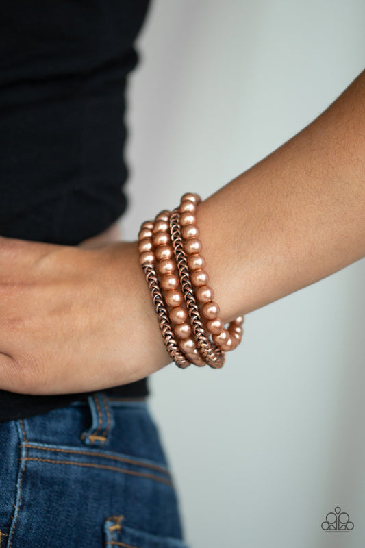 Paparazzi Industrial Incognito - Copper Bracelet 